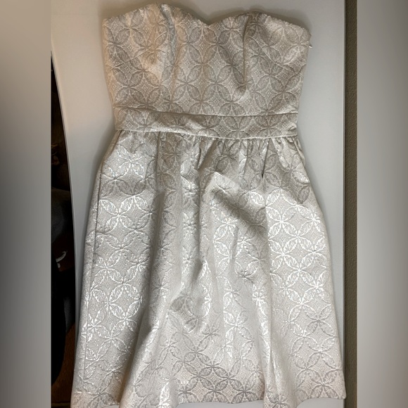 Laundry By Shelli Segal Dresses Shelli Segal Laundry White Metallic